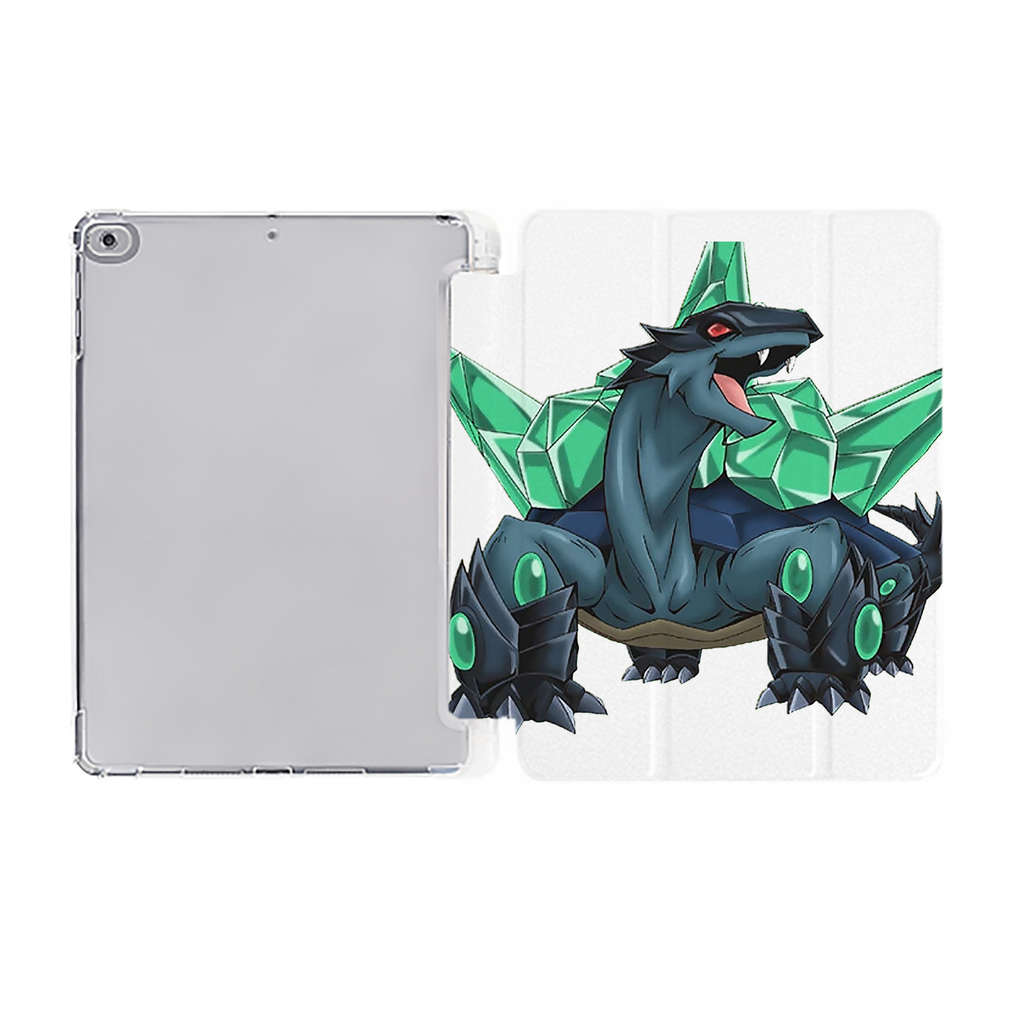 （画像用） 遊☆戯☆王 Yu-Gi-Oh! IPad ケース ペン収納付き 三つ折りスタンド PUレザー×シリコン 対応機種9.5/10.5/10.9インチ